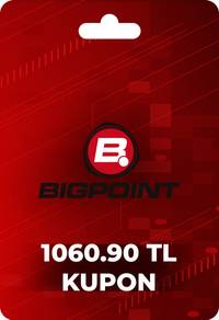 Bigpoint 1060.90 TL lik Kupon