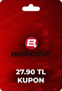 Bigpoint 27.90 TL lik Kupon