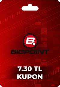 Bigpoint 7.30 TL lik Kupon